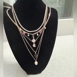 Pretty Bird Gold Multi-Layer Necklaces